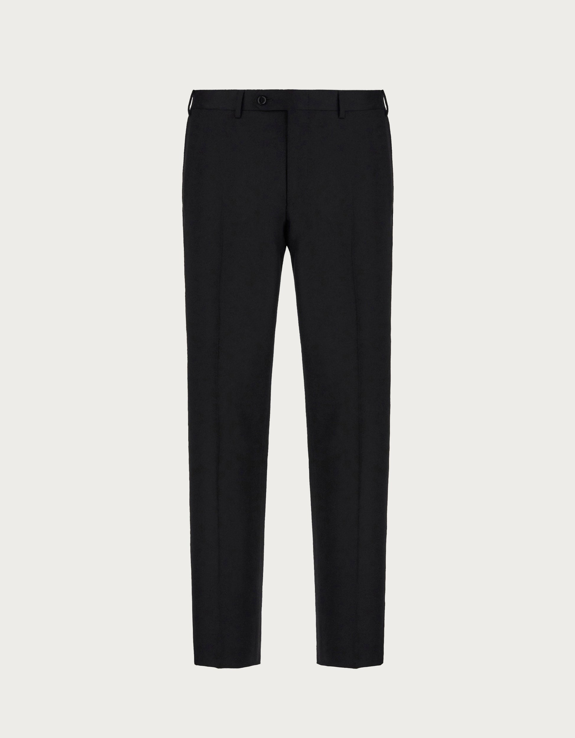 Black wool pants