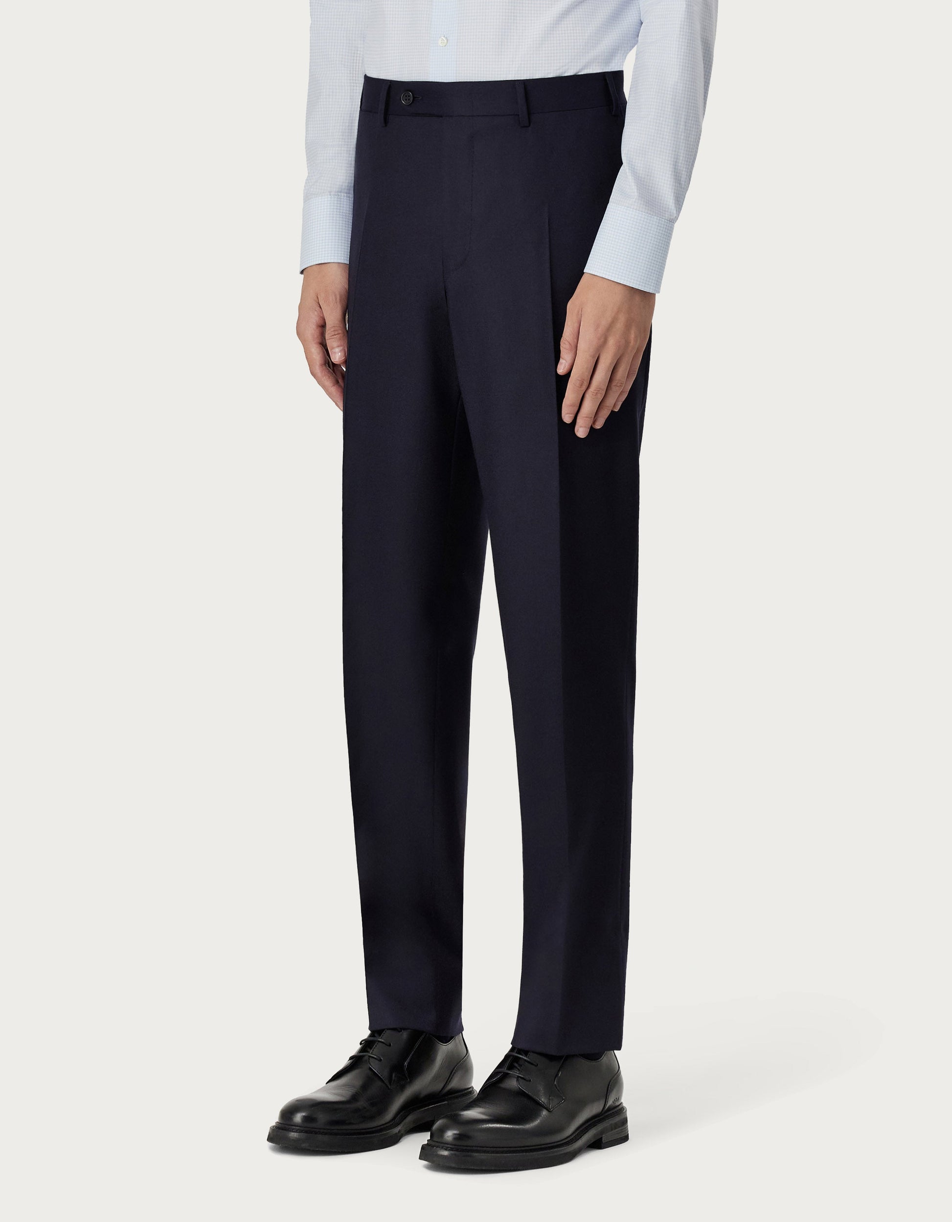 Navy blue wool pants