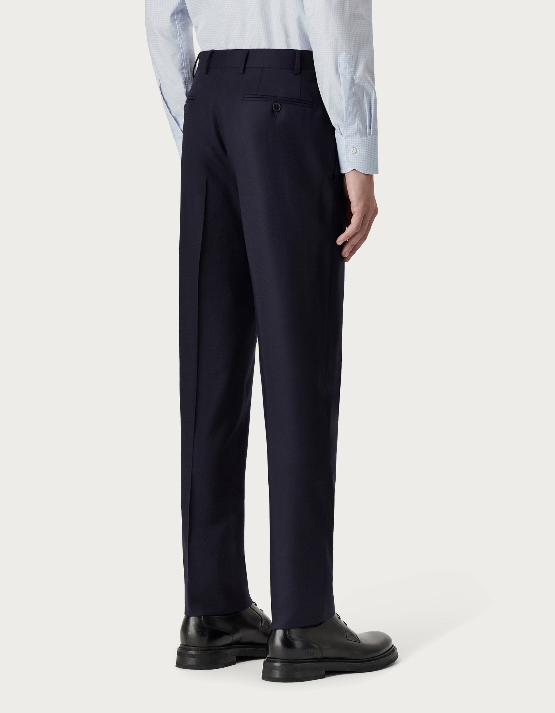 Navy blue wool pants