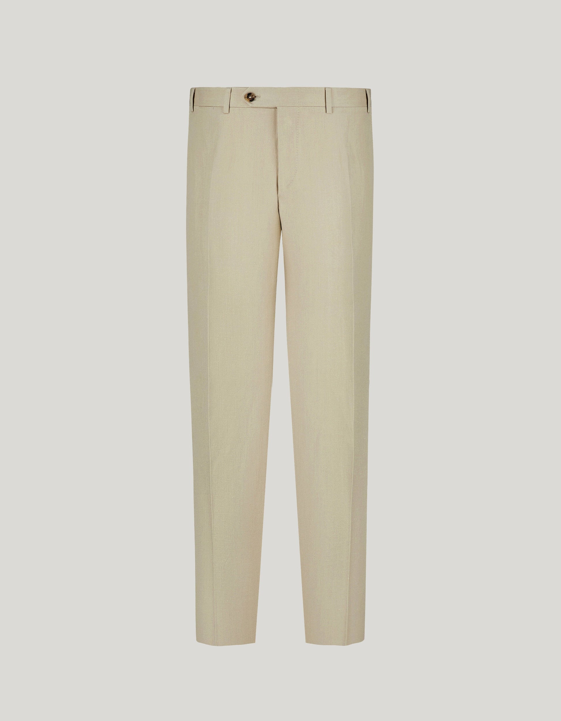 Natural pants in silk and linen