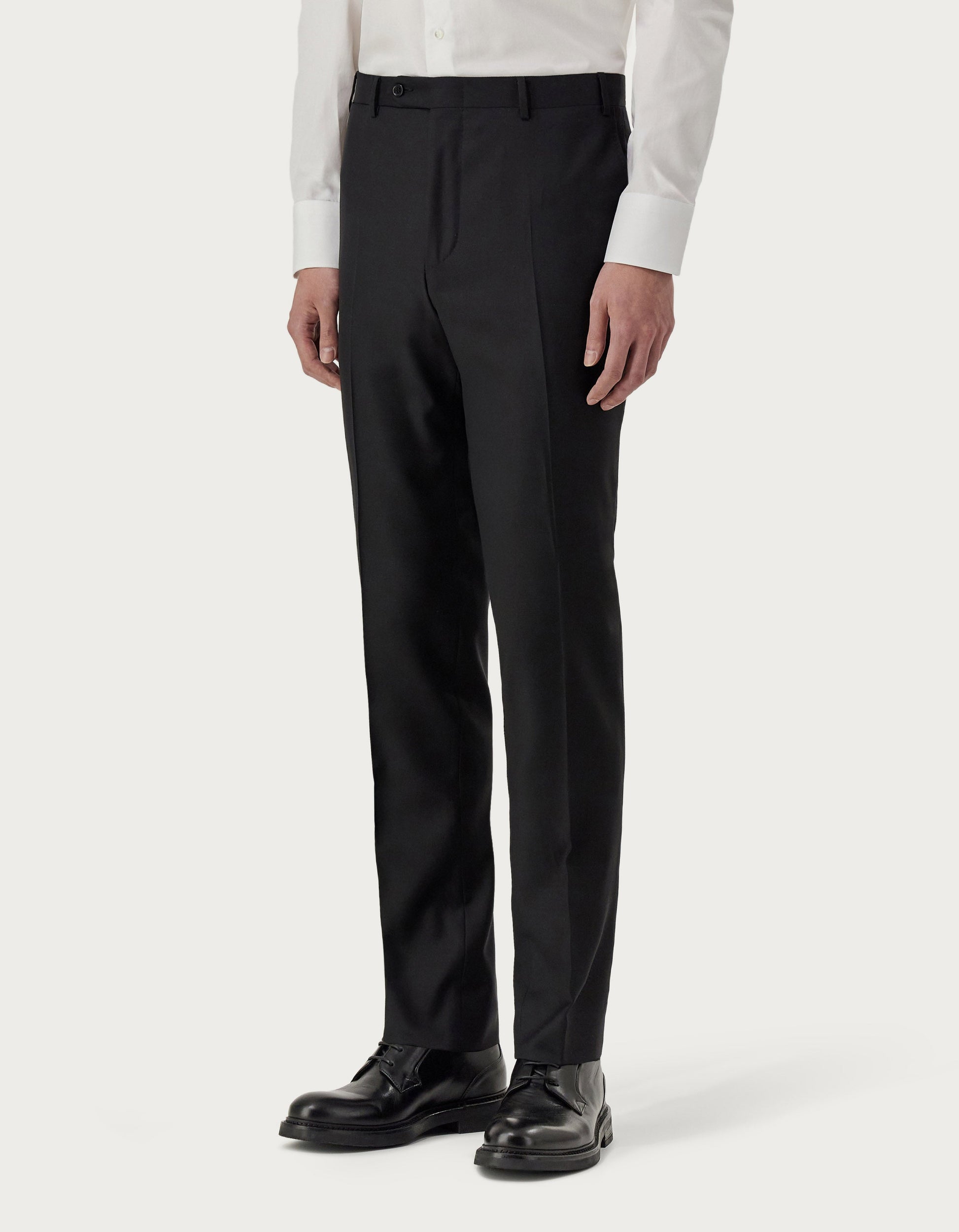 Pants in blue wool
