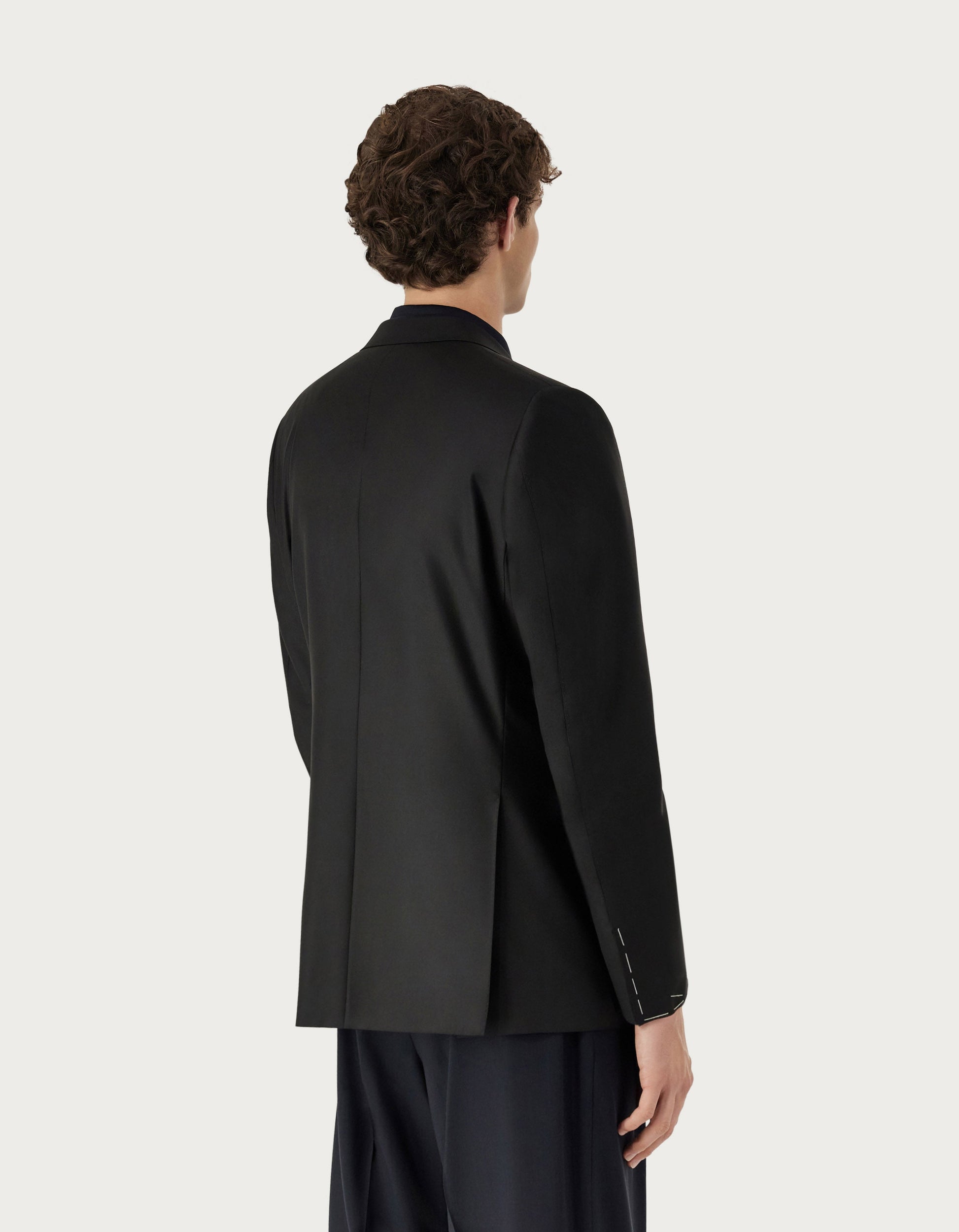 Black pure 150's wool blazer