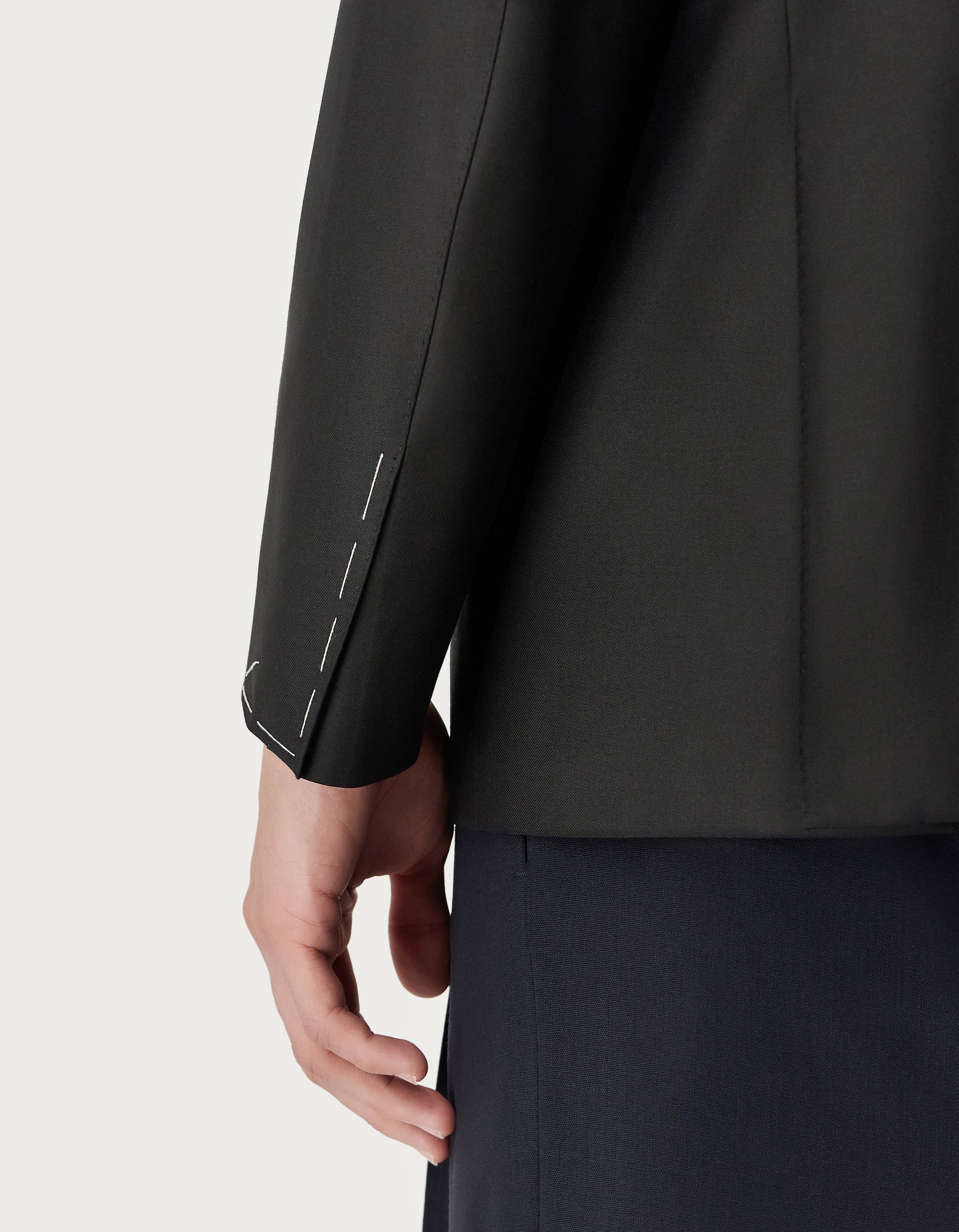 Black pure 150's wool blazer