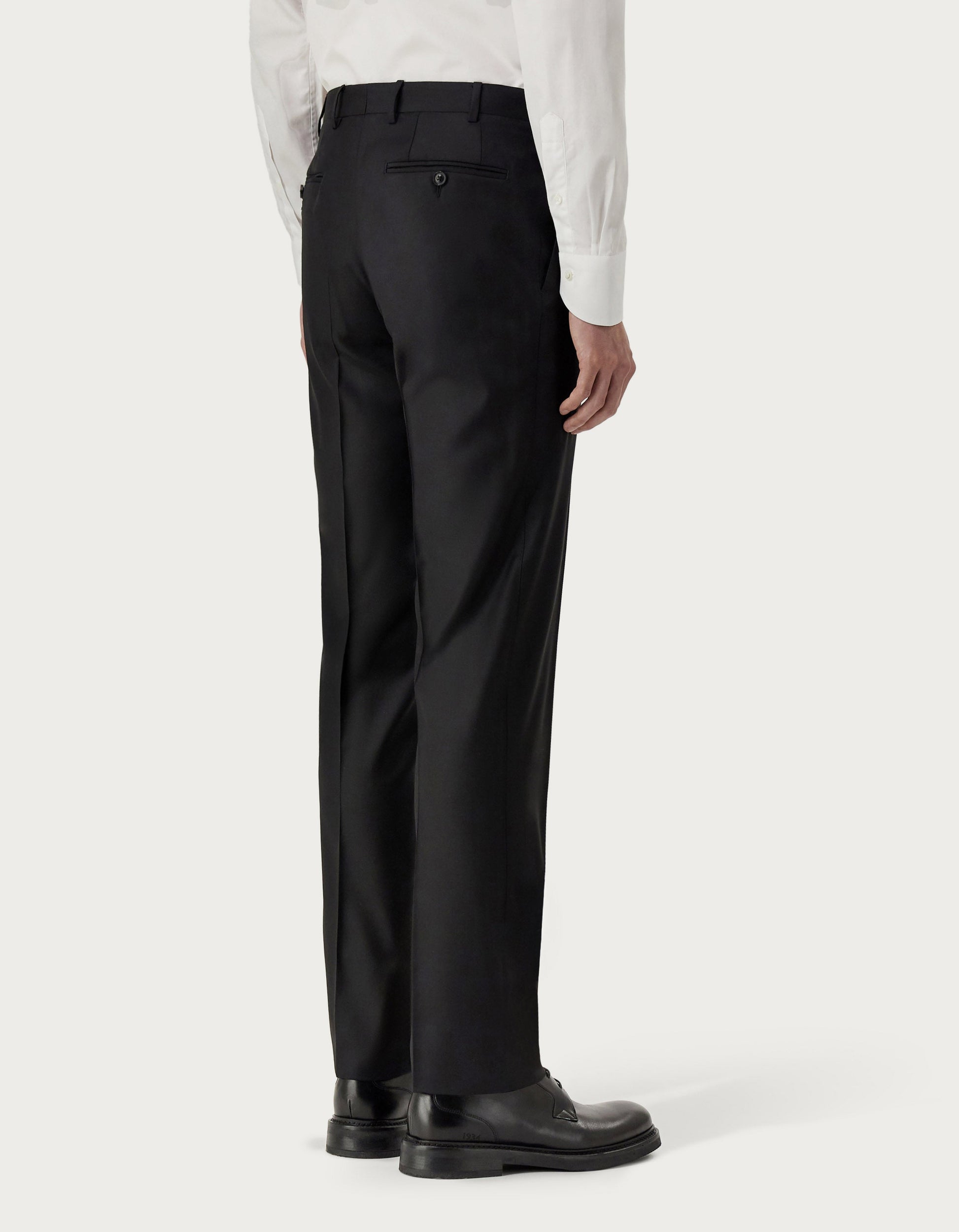 Anthracite pants in 150's wool