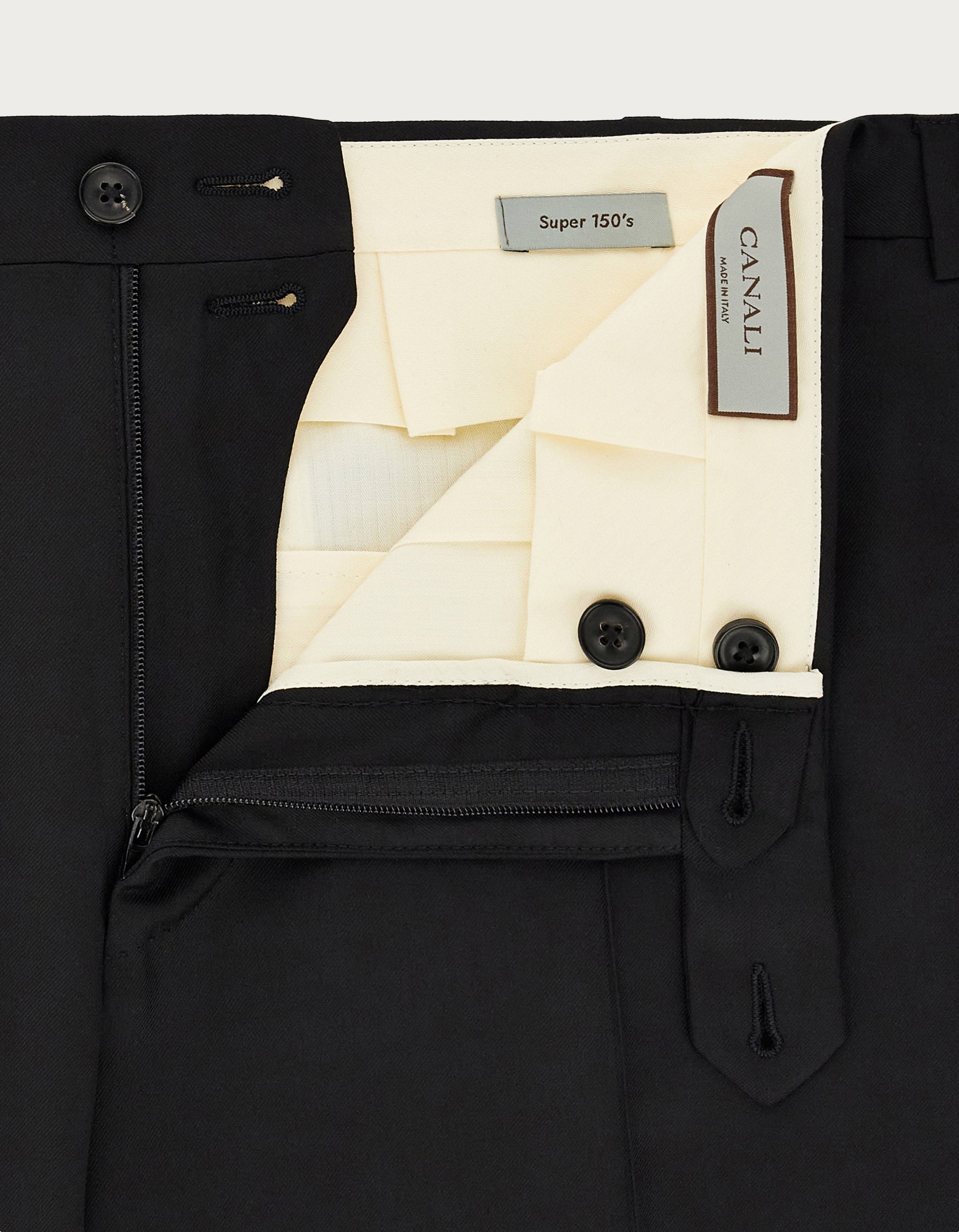 Anthracite pants in 150's wool