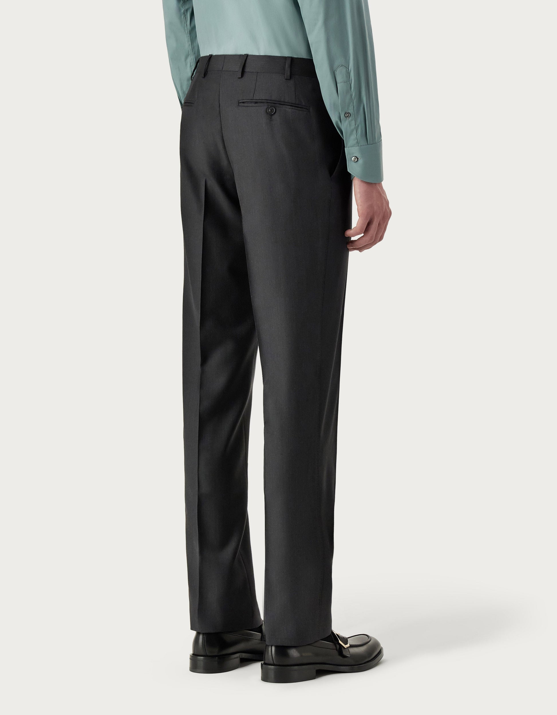 Anthracite pants in 150's wool