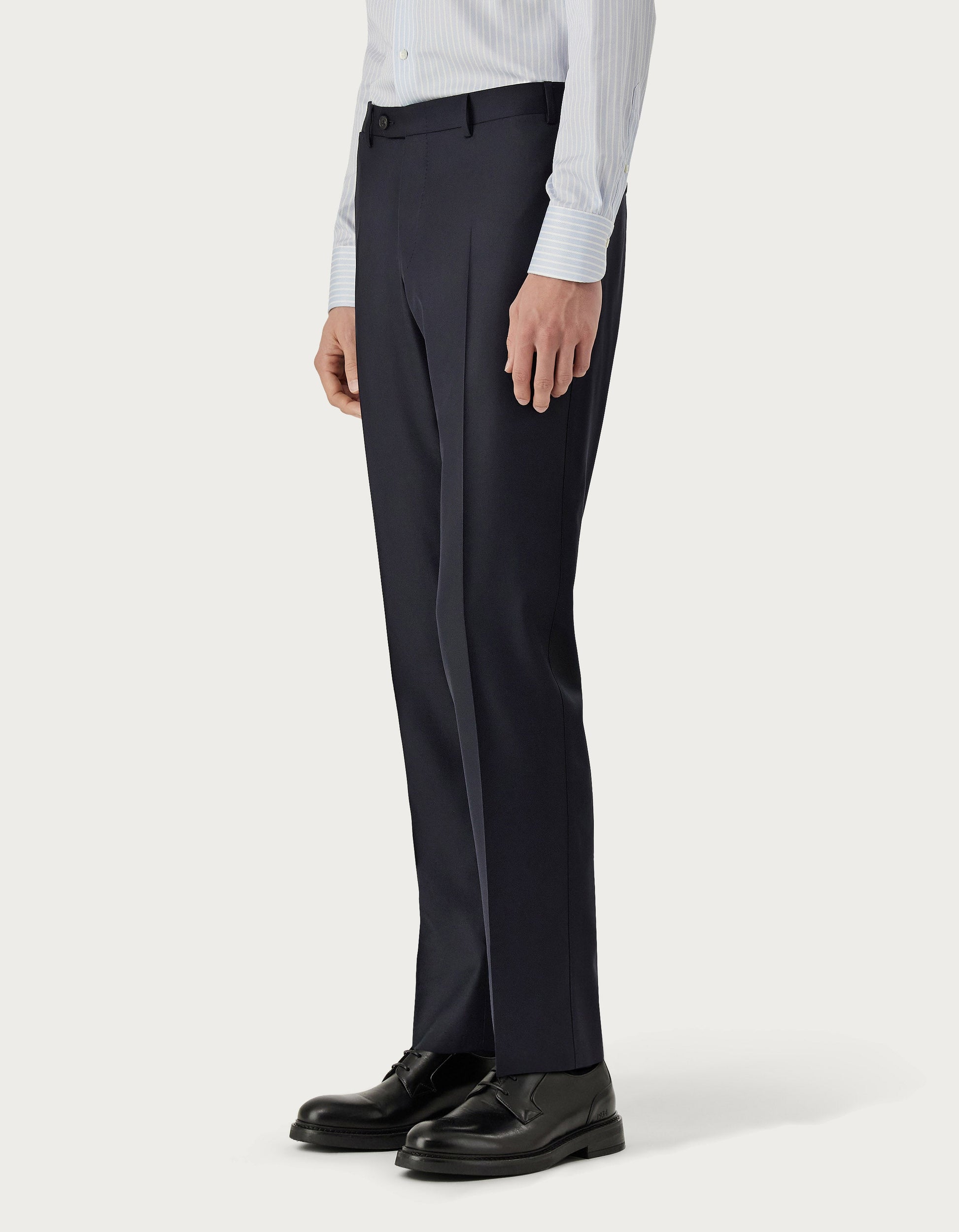 Anthracite pants in 150's wool