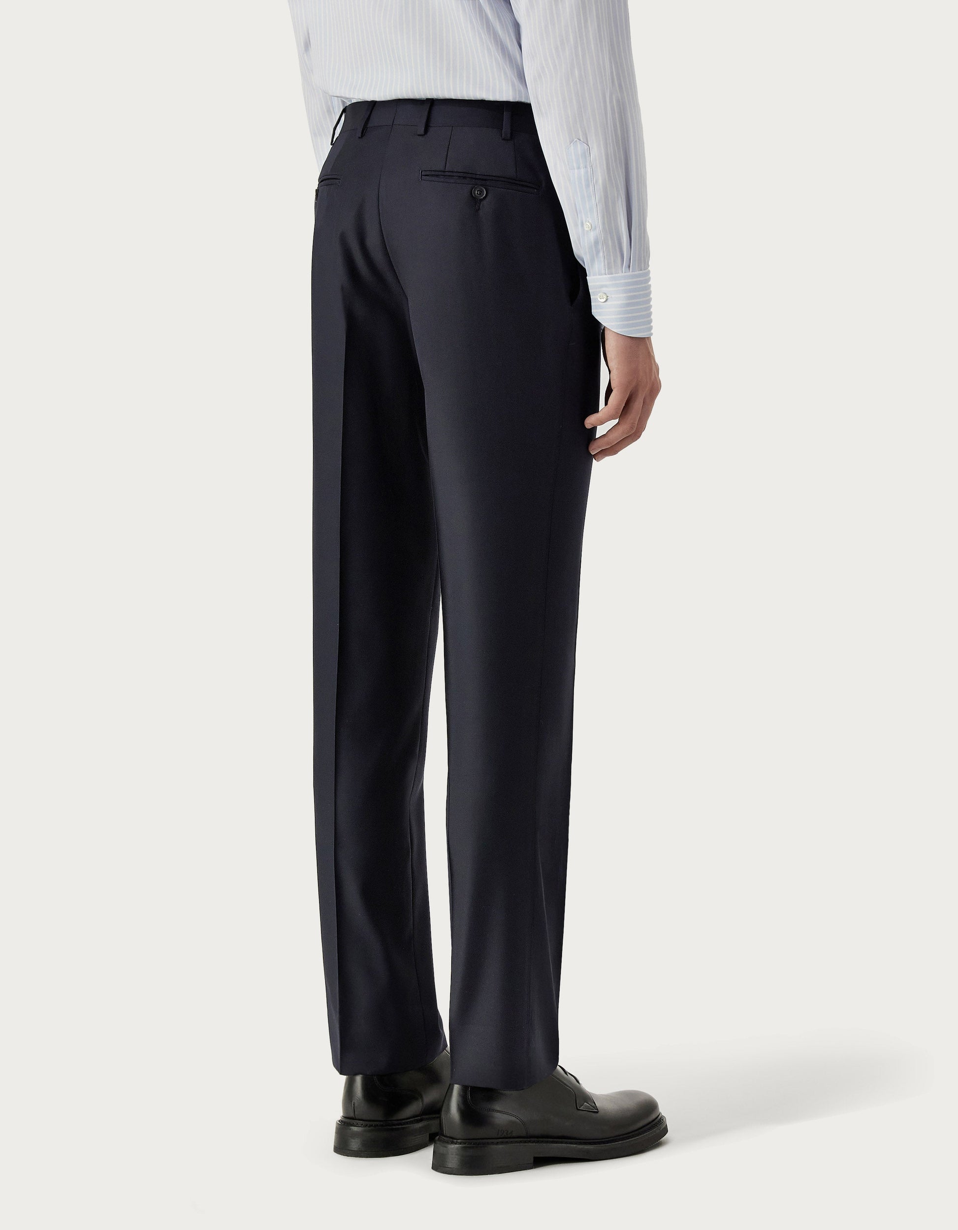 Anthracite pants in 150's wool