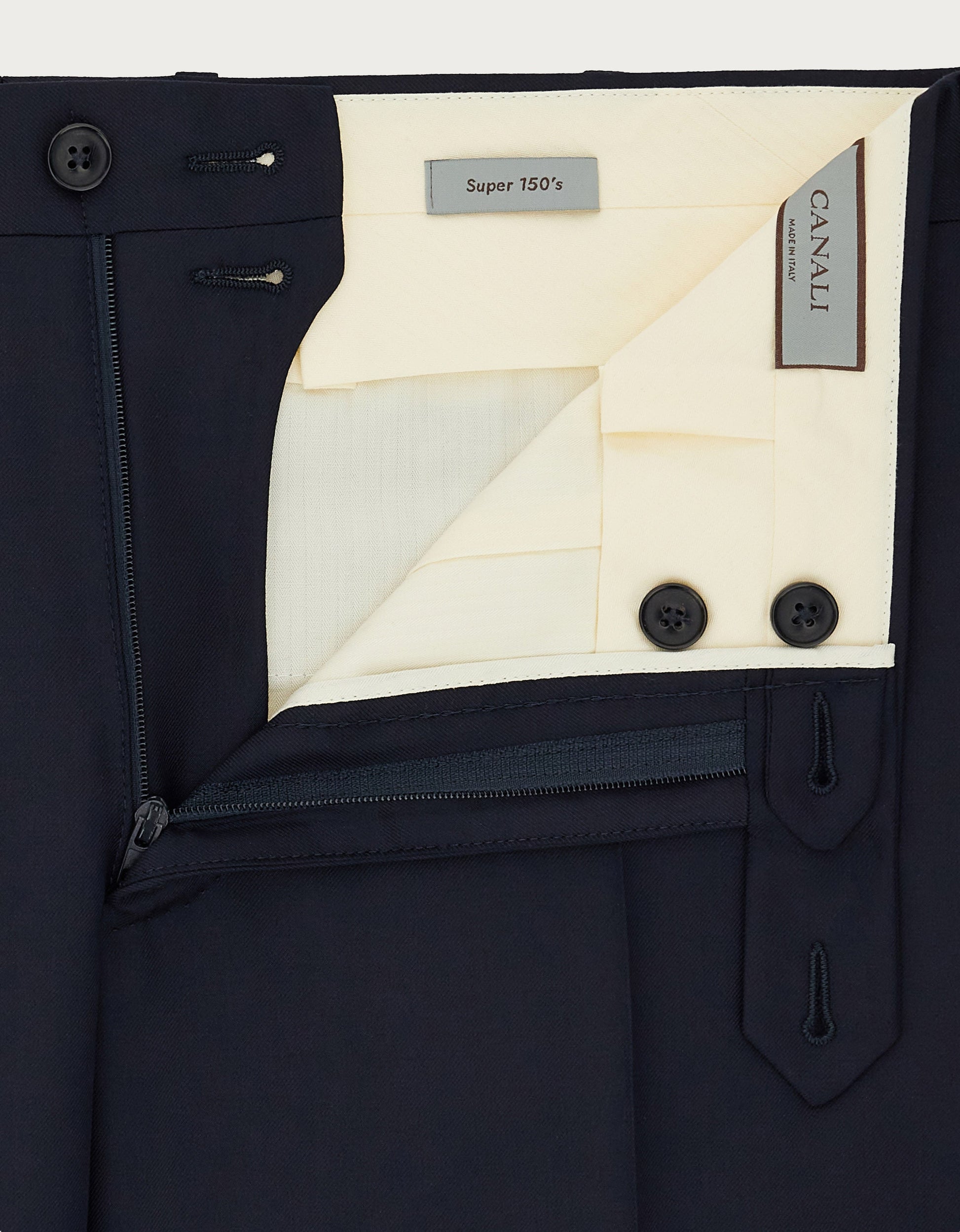 Anthracite pants in 150's wool