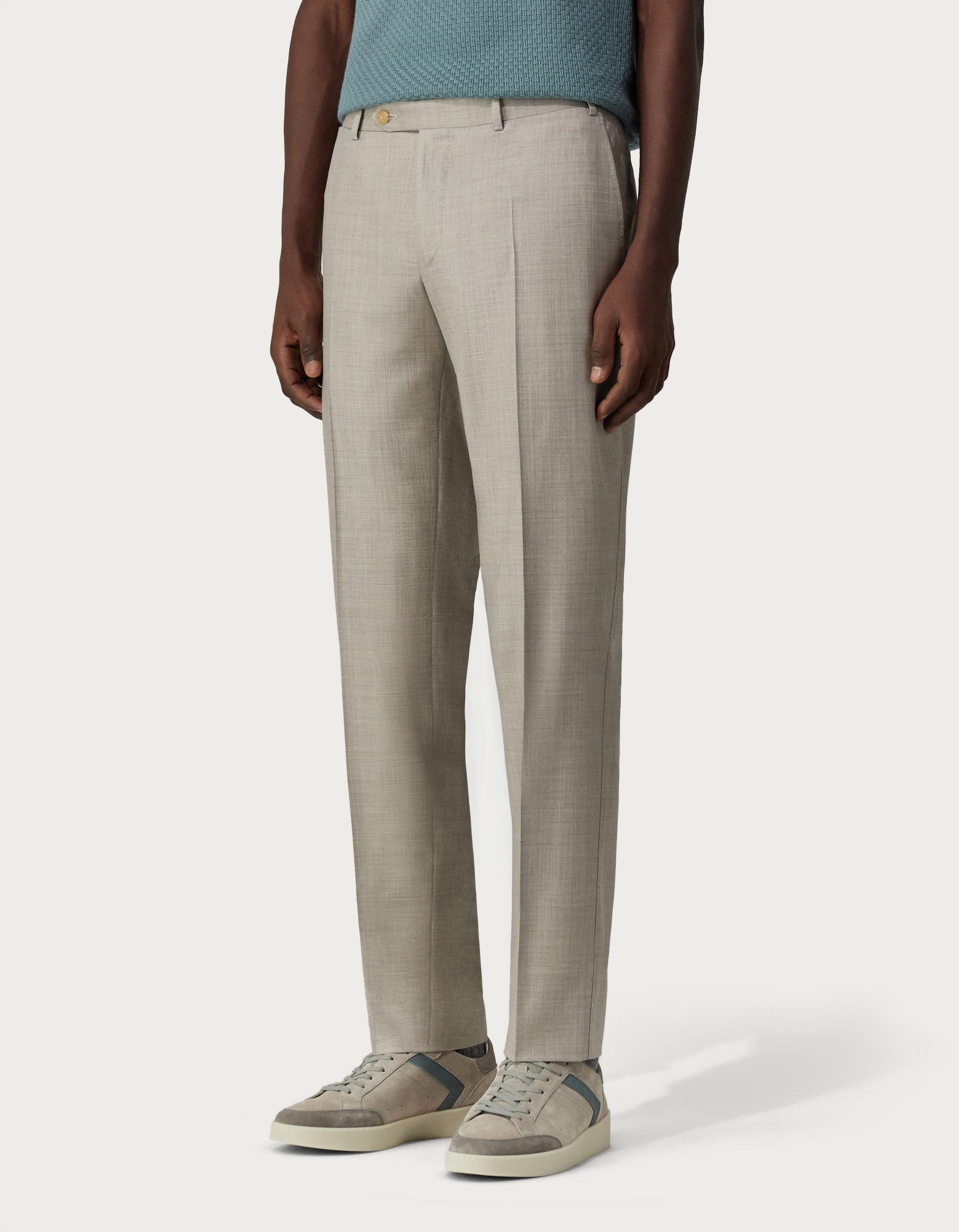 Anthracite pants in 150's wool