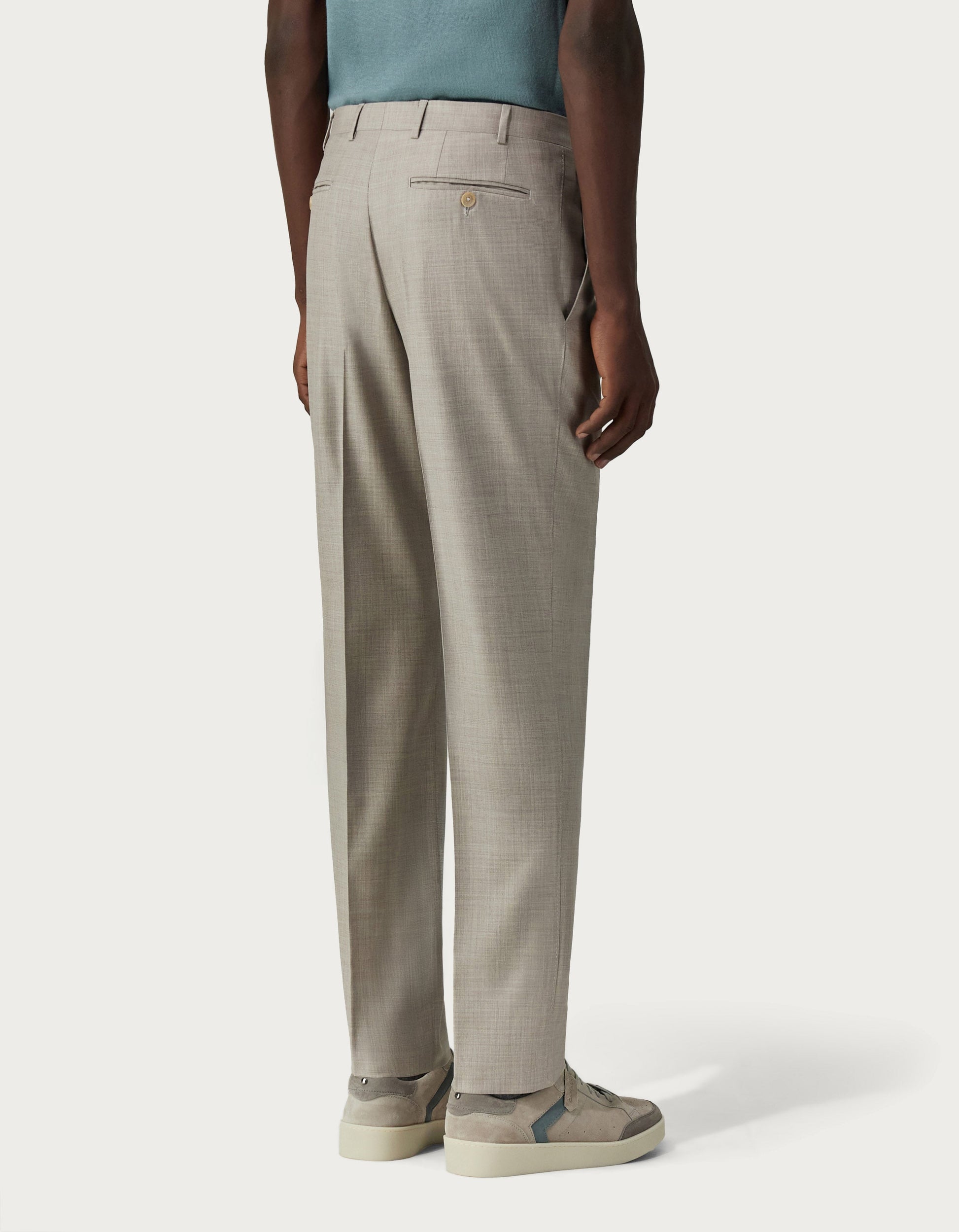 Anthracite pants in 150's wool