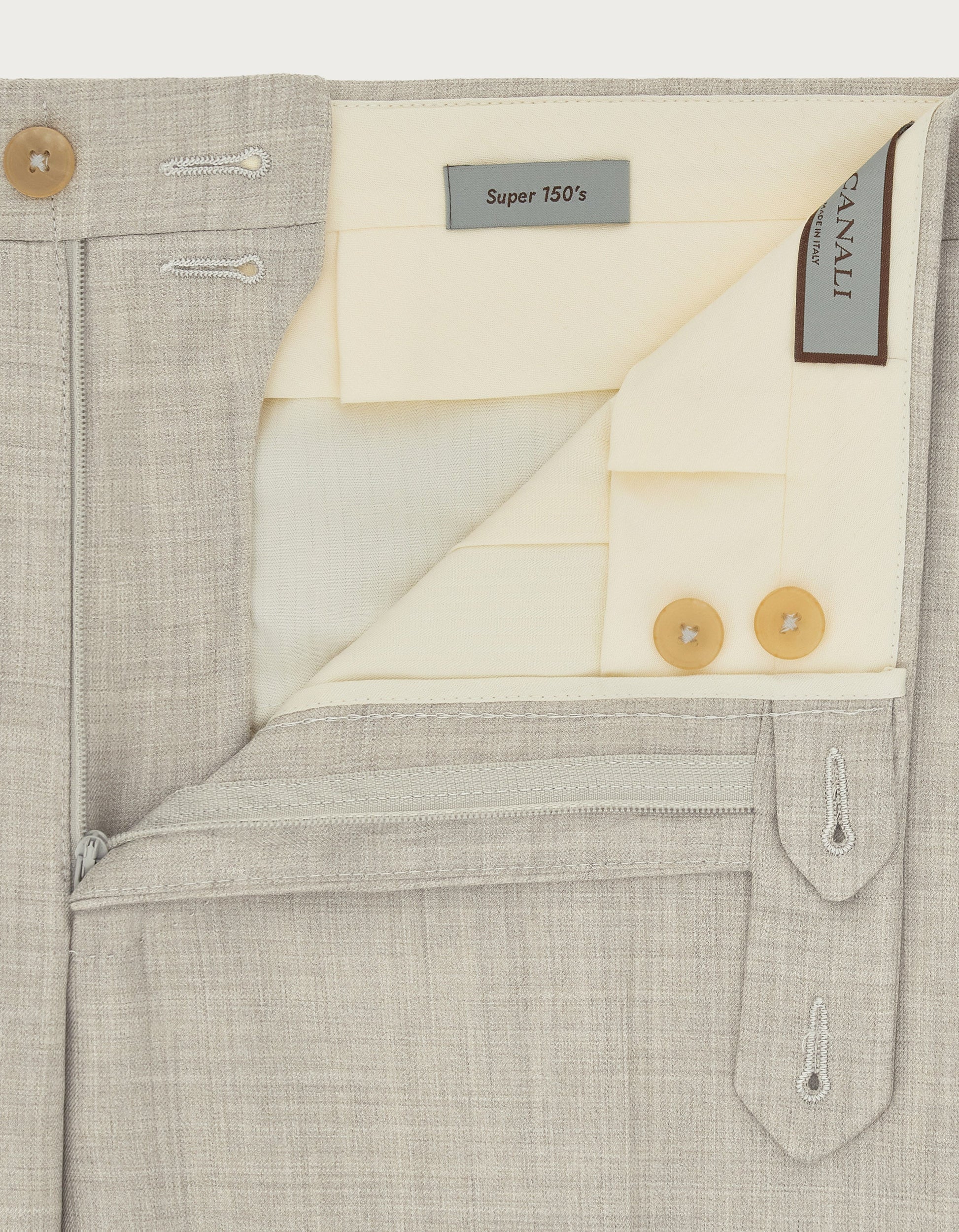 Anthracite pants in 150's wool