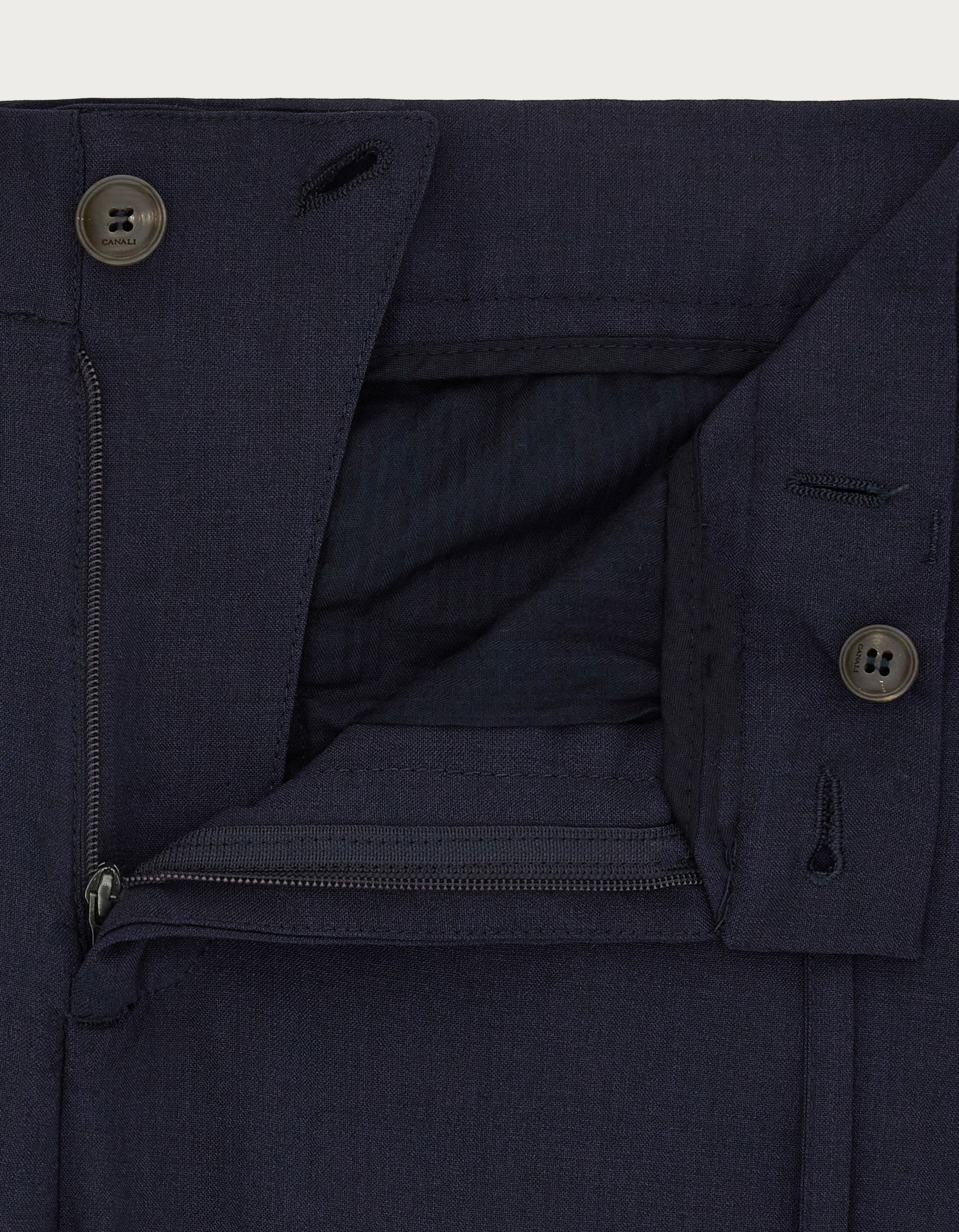 Navy blue pants in Impeccabile wool